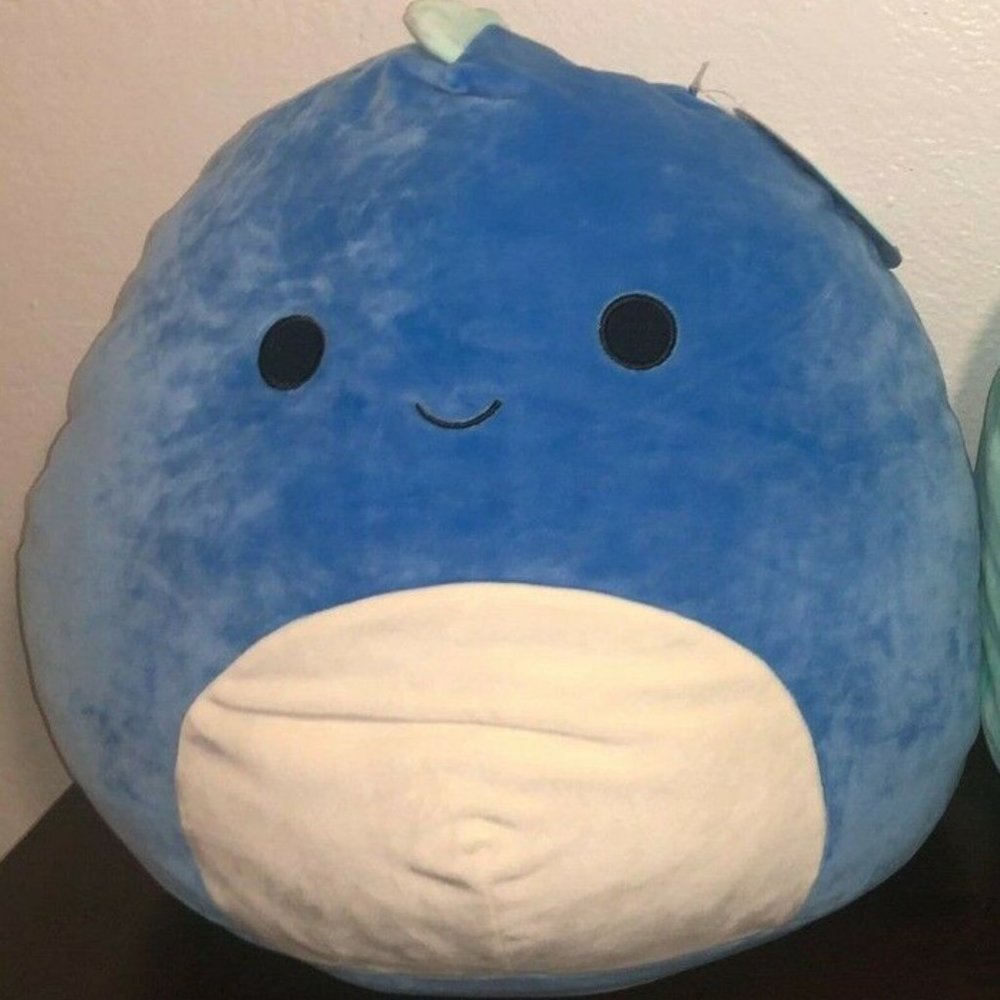 Squishmallows The BLUE Dino LARGE 16 inch Kelly Toys Plush NWT